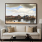 View of Delft, c. 1660-1661 - Floater Framed Canvas Print