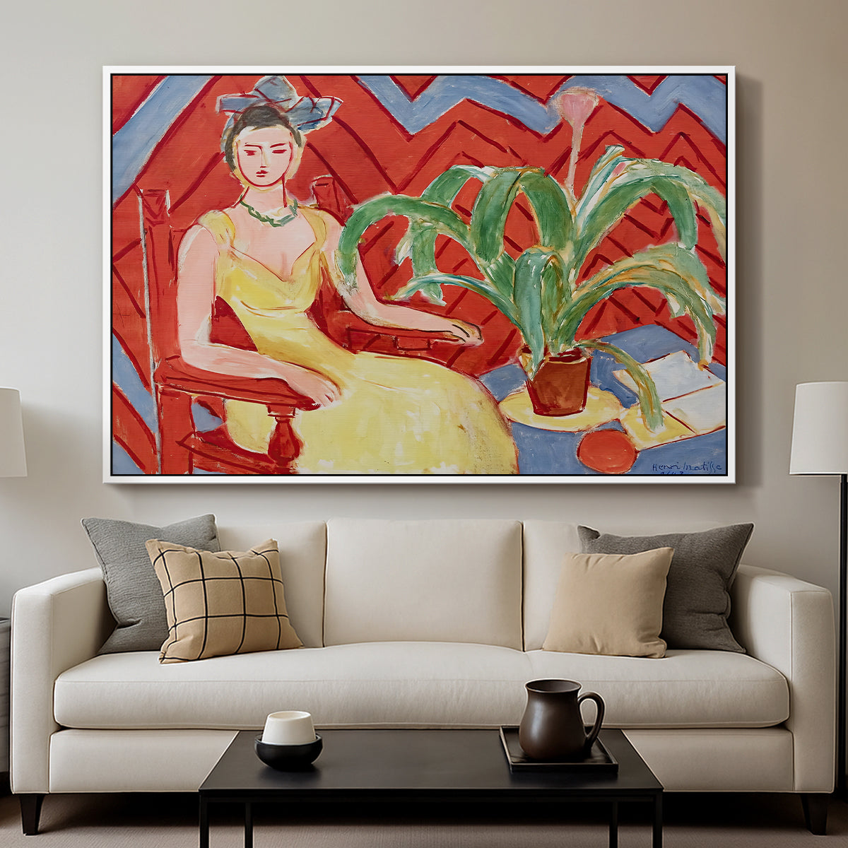 Michaella, 1943 - Floater Framed Canvas Print