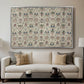 Long Cushion Cover (Printed Textile), c. 1600 - Floater Framed Canvas Print