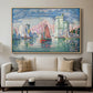 Entrance to the Port of La Rochelle, 1921 - Floater Framed Canvas Print
