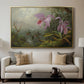 Two Sun Angel Hummingbirds on a Branch, c. 1890-1904 - Floater Framed Canvas Print