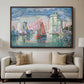 Entrance to the Port of La Rochelle, 1921 - Floater Framed Canvas Print