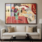 Woman with Anemones (Femme et anémones), c. 1920-1921 - Floater Framed Canvas Print