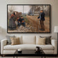 People by a Road, 1893 - Floater Framed Canvas Print