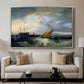 Sheerness as Seen from the Nore, 1808 - Floater Framed Canvas Print