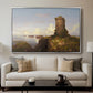 Italian Coast Scene with Ruined Tower, 1838 - Floater Framed Canvas Print