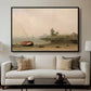 The Stranded Boat, 1863 - Floater Framed Canvas Print
