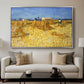 Wheat Field with Sheaves (Harvest in Provence), 1888 - Floater Framed Canvas Print