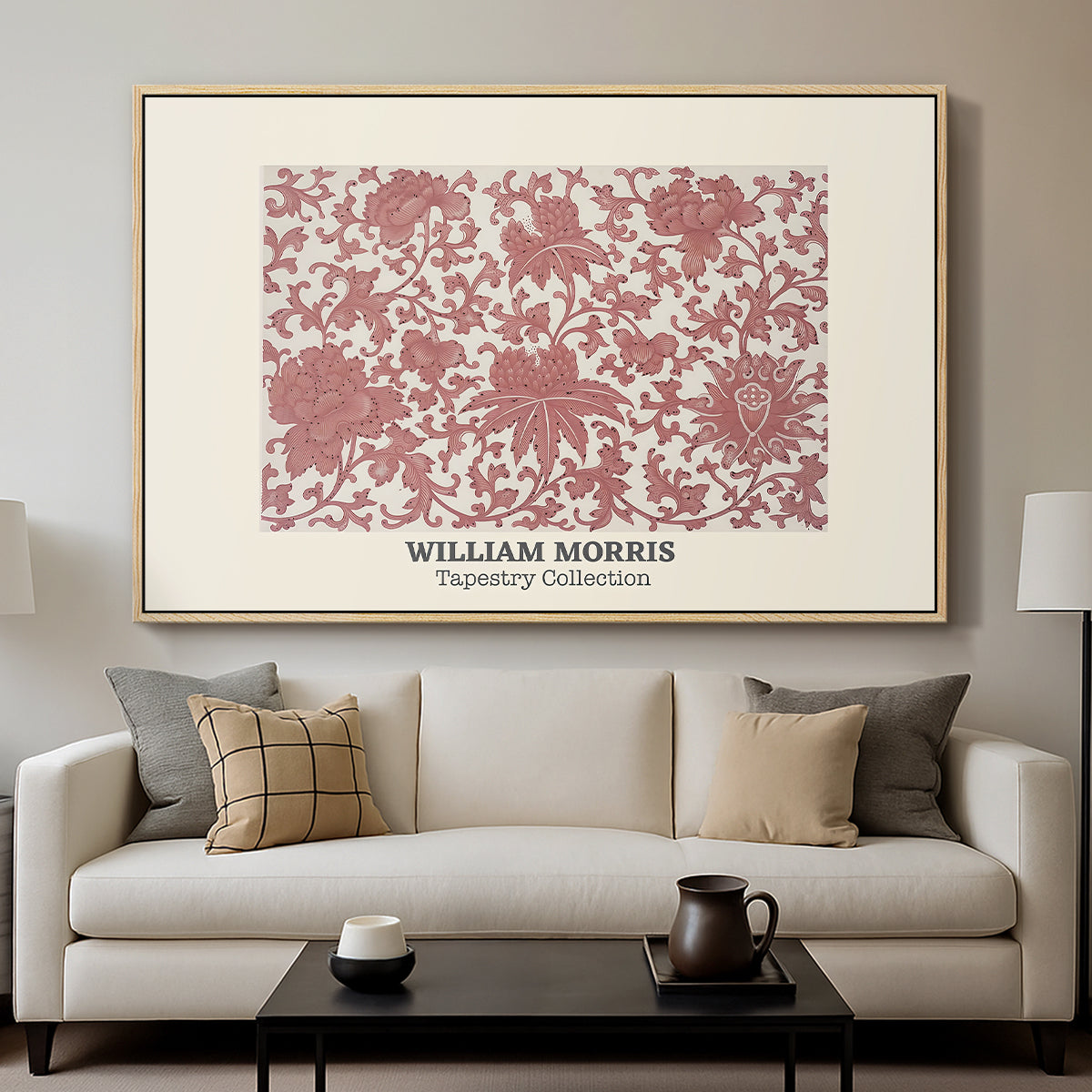 Examples of Chinese Ornament, Pl. XCIII (Morris Inspired), 1867 - Floater Framed Canvas Print