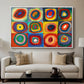 Color Study: Squares with Concentric Circles, 1913 - Floater Framed Canvas Print