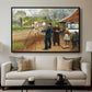 L. A. Ring Painting near Aasum Smithy, 1893 - Floater Framed Canvas Print