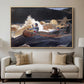 Shooting the Rapids, Saguenay River, 1905-1910 - Floater Framed Canvas Print