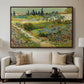 Garden at Arles, 1888 - Floater Framed Canvas Print