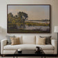 Landscape with a River, 1892 - Floater Framed Canvas Print