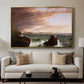 Views Across Frenchman's Bay from Mt. Desert Island, After a Squall, 1845 - Floater Framed Canvas Print