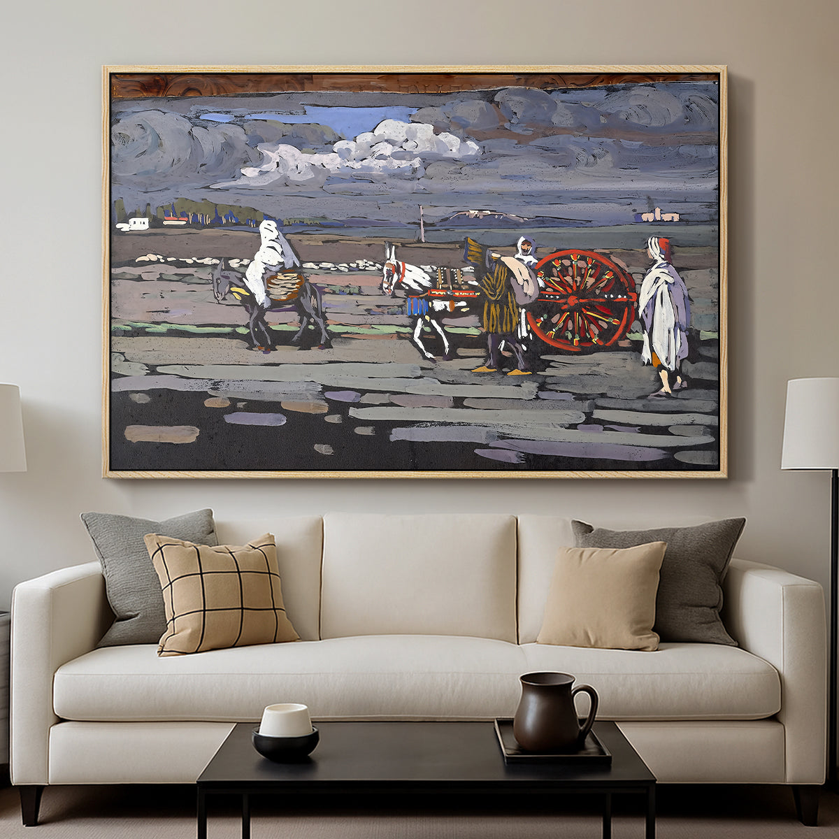 Country Road (Landstrasse), 1905 - Floater Framed Canvas Print