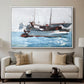 Taking on Wet Provisions, 1903 - Floater Framed Canvas Print