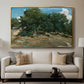 Fontainebleau: Oak Trees at Bas-Bréau, c. 1830-1835 - Floater Framed Canvas Print