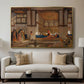 A Lady Receiving Visitors (The Reception), 1873 - Floater Framed Canvas Print