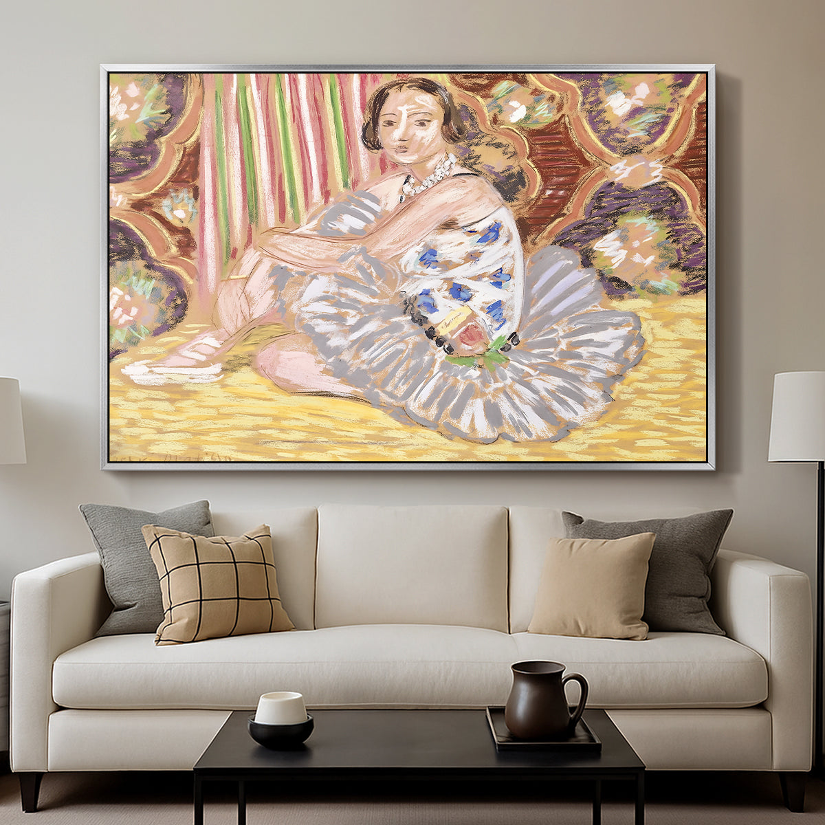 The Dancer (La danseuse), c. 1927 - Floater Framed Canvas Print