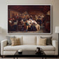 Funeral Feast, 1854 - Floater Framed Canvas Print