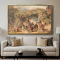 Figures and Animals in a Vineyard, c. 1829 - Floater Framed Canvas Print