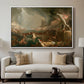 The Course of Empire: Destruction, 1836 - Floater Framed Canvas Print