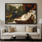 Venus with an Organist and a Dog, c. 1550 - Floater Framed Canvas Print
