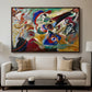 Fragment 2 for Composition VII, 1913 - Floater Framed Canvas Print