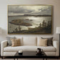 The Fjord at Sandviken (Sandviksfjorden), 1879 - Floater Framed Canvas Print