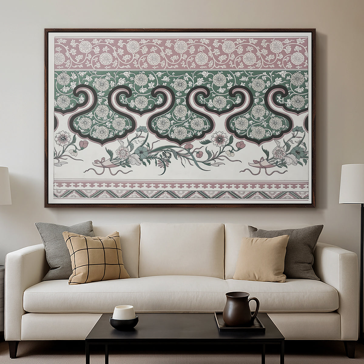 Examples of Chinese Ornament, Pl. LXXVI, 1867 - Floater Framed Canvas Print