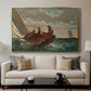 Breezing Up (A Fair Wind), 1873-1876 - Floater Framed Canvas Print