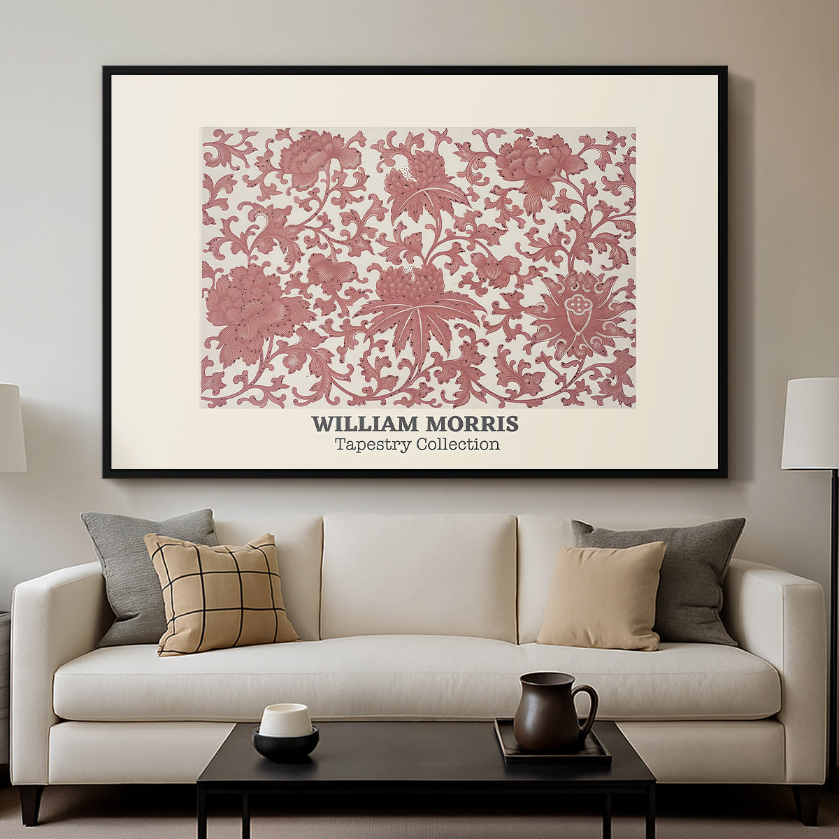 Examples of Chinese Ornament, Pl. XCIII (Morris Inspired), 1867 - Floater Framed Canvas Print