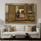 Interior of the Terninck Institution in Antwerp, 1884 - Floater Framed Canvas Print