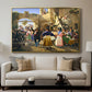 Romans Gathered for Merriment at an Osteria, 1839 - Floater Framed Canvas Print