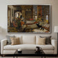The Harem, 1876 - Floater Framed Canvas Print