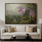 Two Sun Angel Hummingbirds on a Branch, c. 1890-1904 - Floater Framed Canvas Print