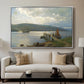 The Jetty at Feste near Moss, 1898 - Floater Framed Canvas Print