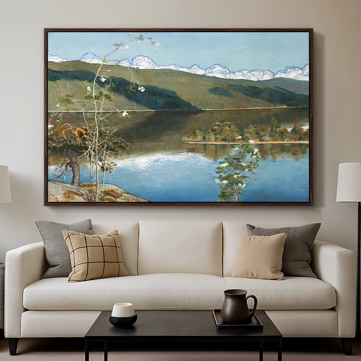 Thunderclouds on the Horizon, 1897 - Floater Framed Canvas Print