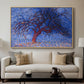 The Red Tree, 1909 - Floater Framed Canvas Print