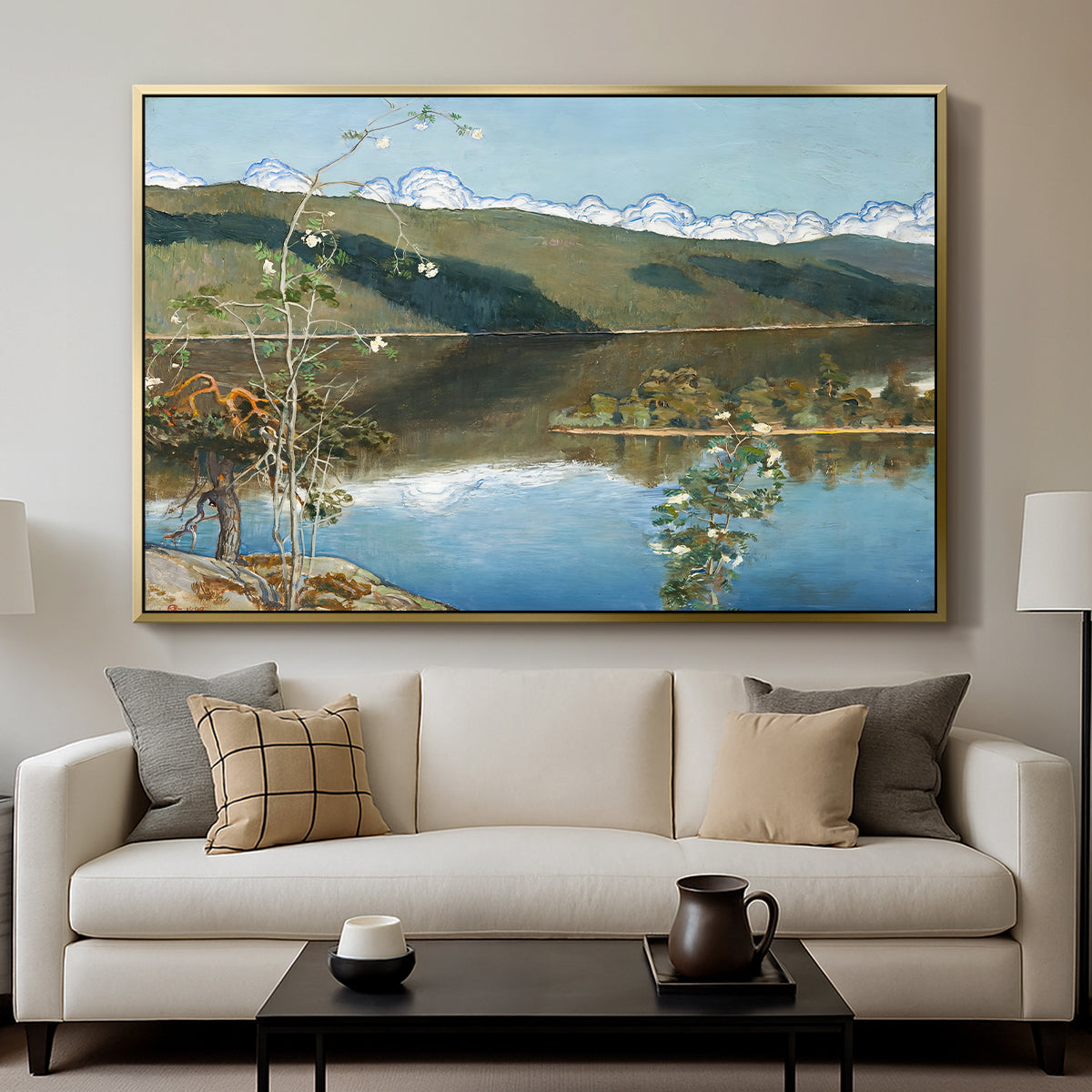 Thunderclouds on the Horizon, 1897 - Floater Framed Canvas Print