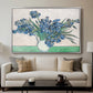 Irises, 1890 - Floater Framed Canvas Print