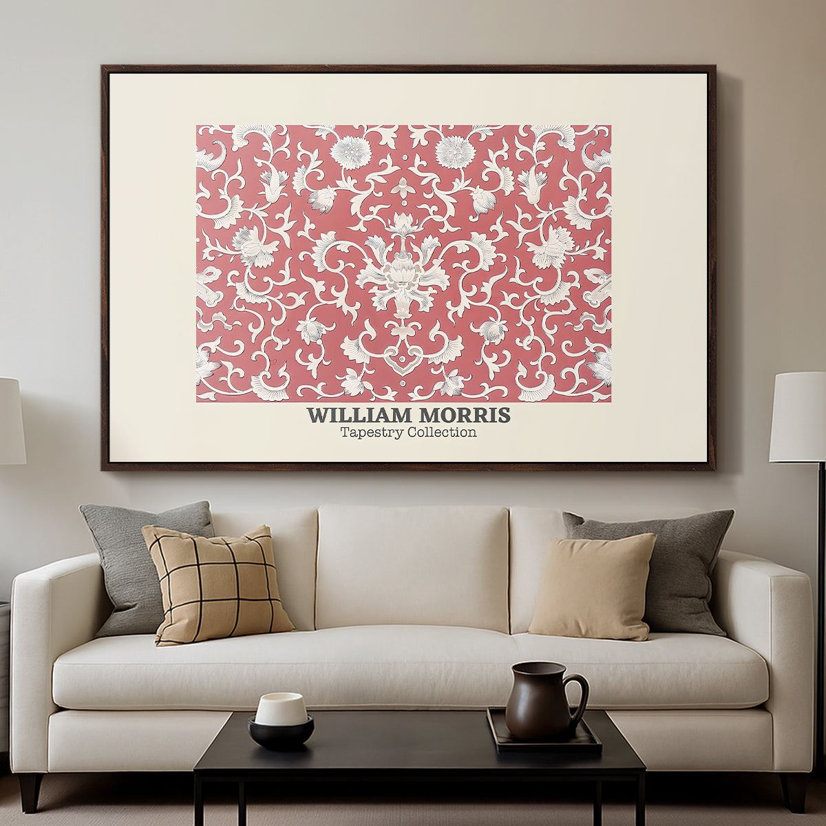 Examples of Chinese Ornament, Pl. XCV (Morris Inspired), 1867 - Floater Framed Canvas Print
