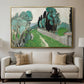 Landscape with Cypresses and Olive Trees near Nice, c. 1918 - Floater Framed Canvas Print