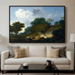 Landscape with Shepherds and Flock of Sheep, c. 1763-1765 - Floater Framed Canvas Print