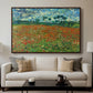 Field with Poppies, 1889 - Floater Framed Canvas Print