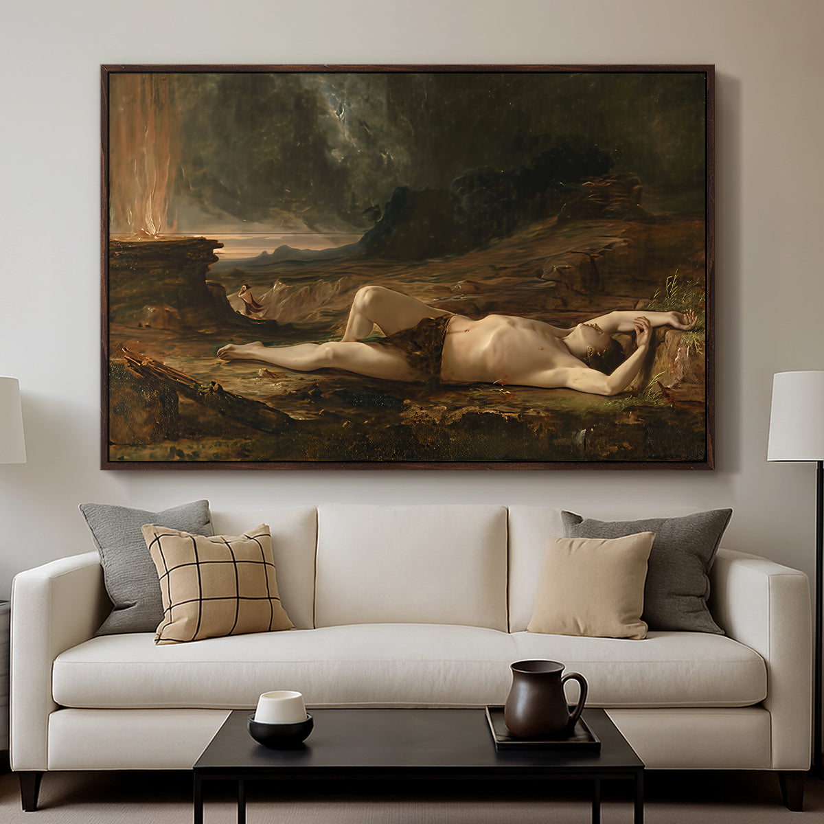 The Dead Abel, 1832 - Floater Framed Canvas Print