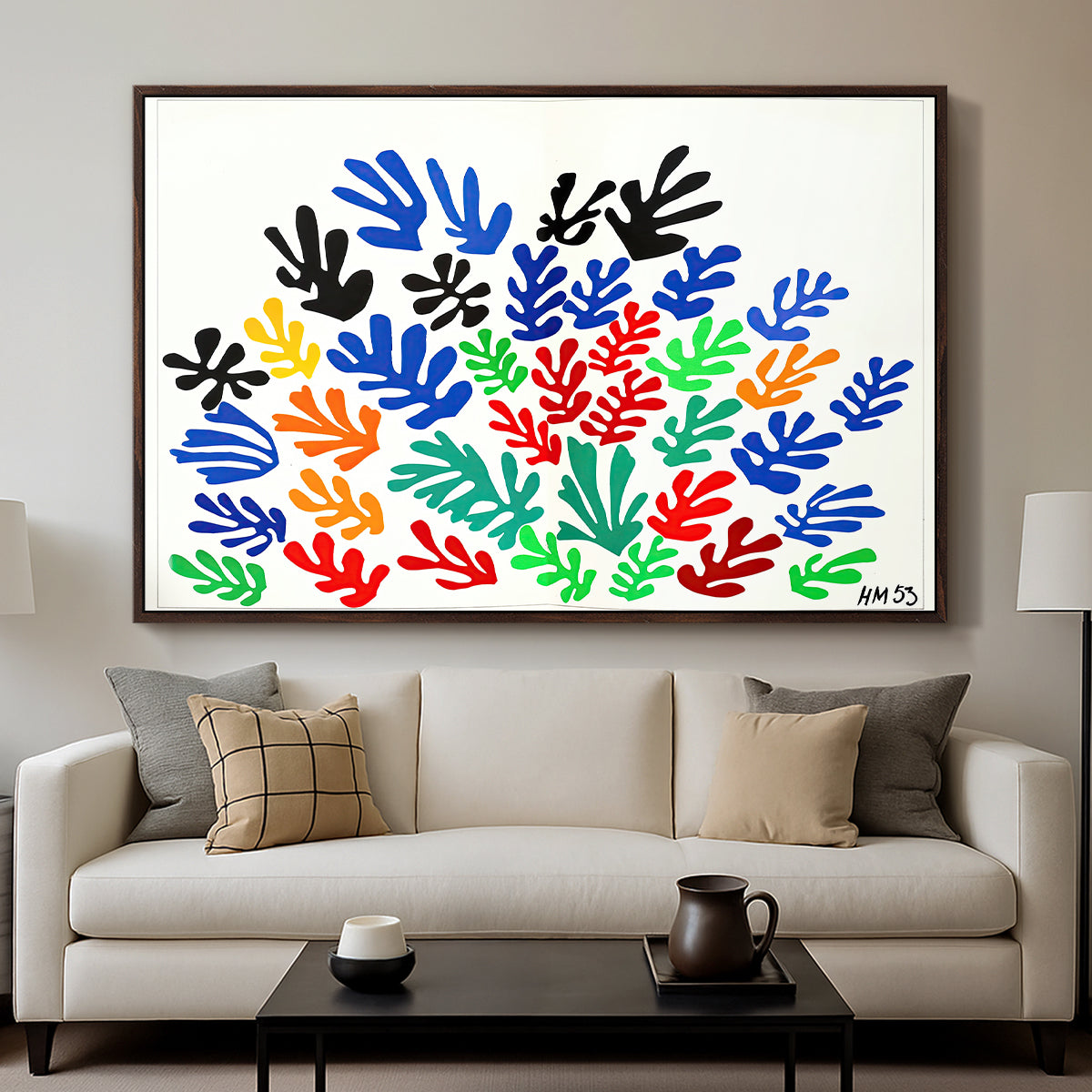The Sheaf (La gerbe), 1953 - Floater Framed Canvas Print