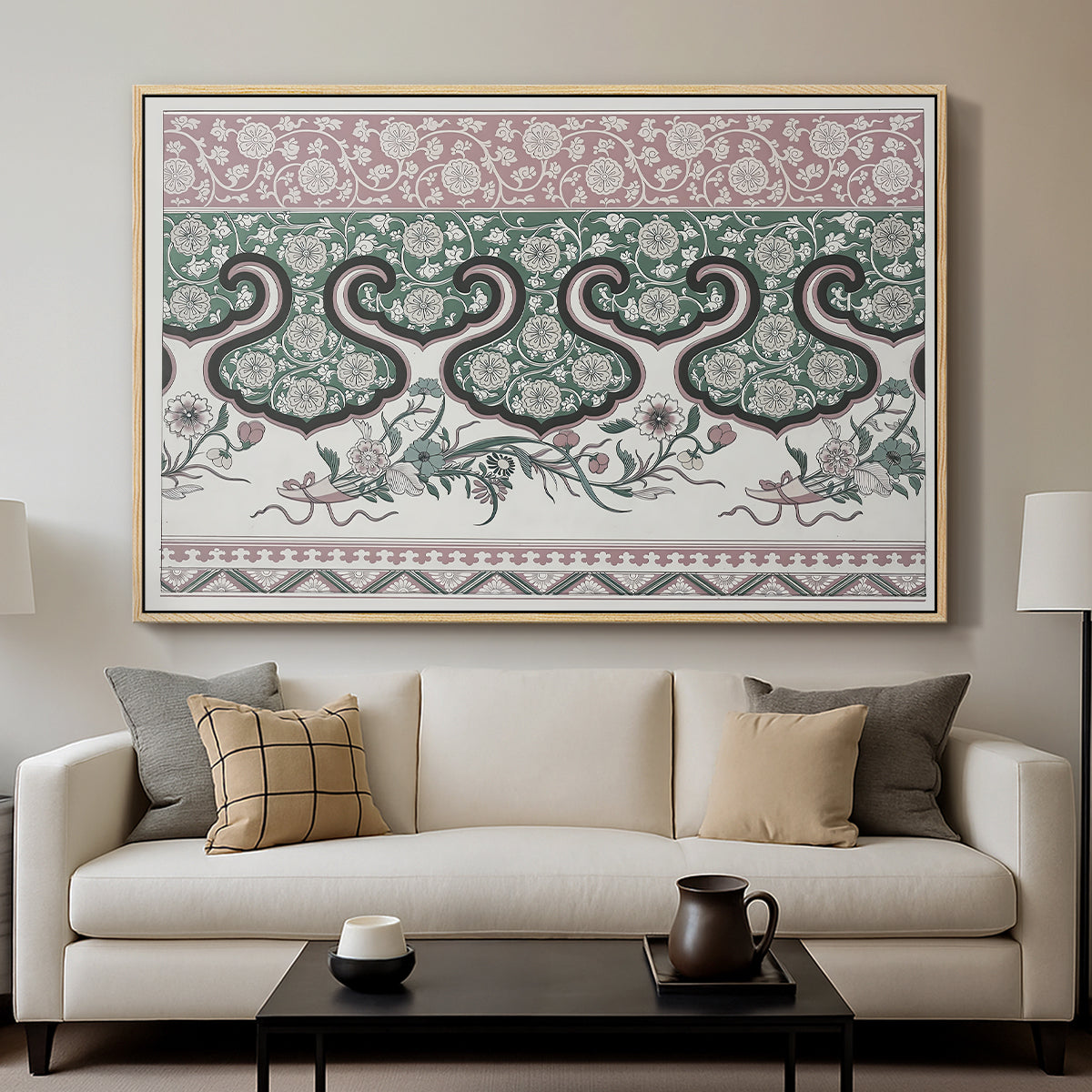 Examples of Chinese Ornament, Pl. LXXVI, 1867 - Floater Framed Canvas Print