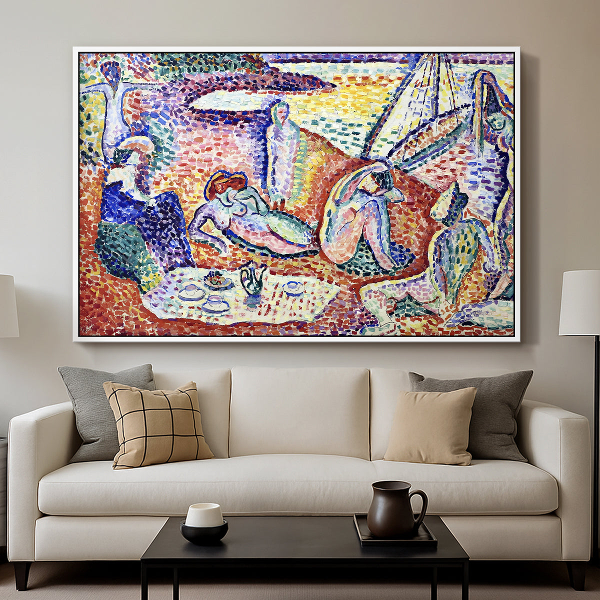 Luxe, Calme et Volupté, 1904 - Floater Framed Canvas Print